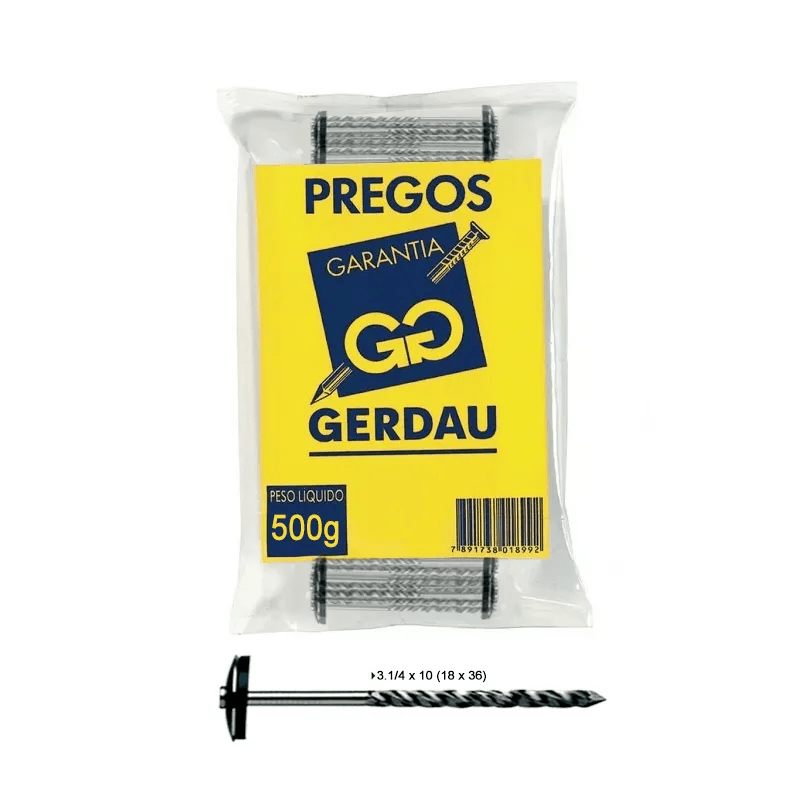 PREGO TELHEIRO GERDAU